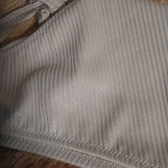 Shade & Shore Women  White Simmering  Bikini Bottoms    NWT. Size M 8-10 - Picture 5 of 11